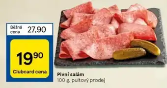 Tesco Pivní salám nabídka