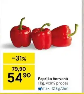 Tesco Paprika červená nabídka