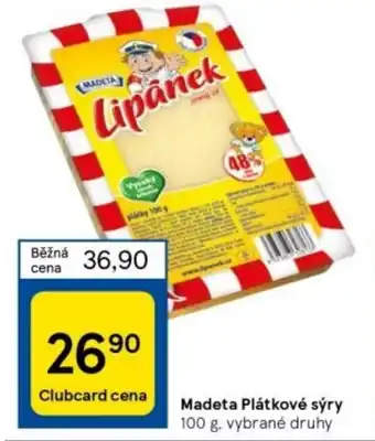 Tesco Madeta Plátkové sýry nabídka