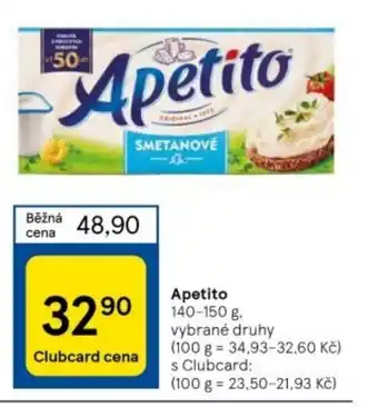 Tesco Apetito nabídka