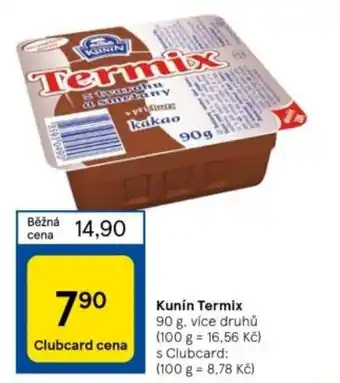 Tesco Kunín Termix nabídka