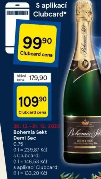 Tesco Bohemia Sekt Demi Sec nabídka