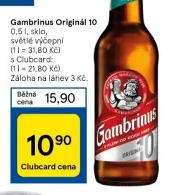 Tesco Gambrinus Originál 10 nabídka