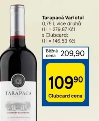 Tesco Tarapacá Varietal 0,75 L nabídka