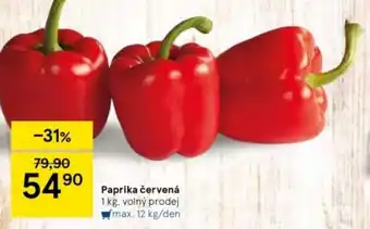 Tesco Paprika červená nabídka