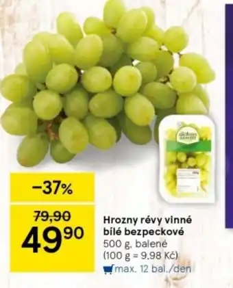 Tesco Hrozny révy vinné bílé bezpeckové nabídka