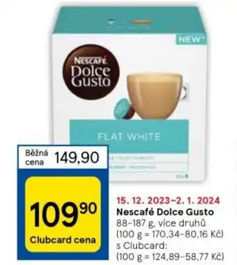 Tesco Nescafé Dolce Gusto nabídka