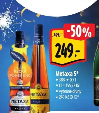 Albert Metaxa 5* 38% 0,7L nabídka