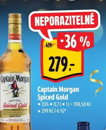 Albert Captain Morgan Spiced Gold nabídka