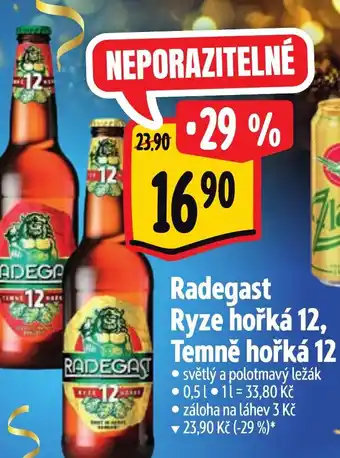 Albert Radegast Ryze hořká 12, Temně hořká 12 nabídka