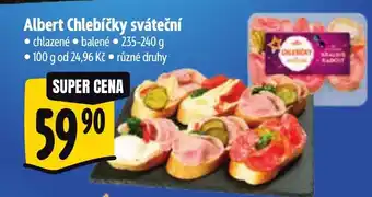Albert Albert Chlebíčky sváteční nabídka