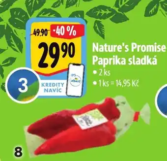 Albert Nature's Promise Paprika sladká nabídka