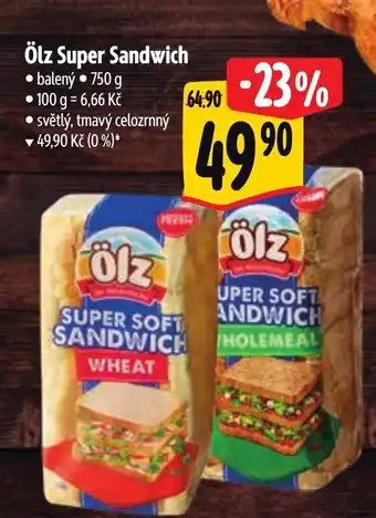 Albert Ölz Super Sandwich nabídka