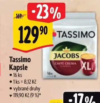 Albert Tassimo Kapsle nabídka