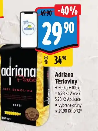 Albert Adriana Těstoviny nabídka