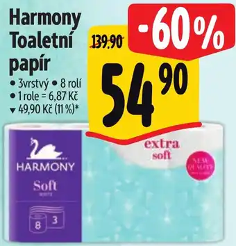Albert Harmony Toaletní papír nabídka
