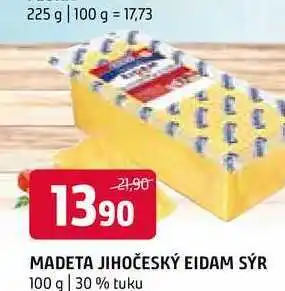 Terno Madeta jihočeský eidam sýr 100 g nabídka