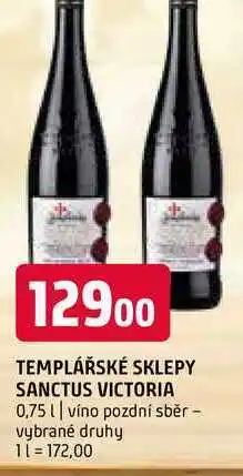 Terno Templářské sklepy sanctus victoria 0,75 l nabídka