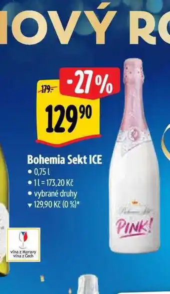 Albert Bohemia sekt ice 0,75 l nabídka