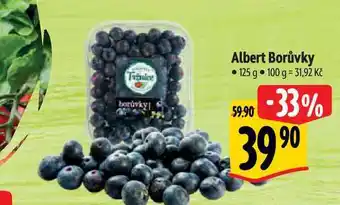 Albert Albert borůvky 125 g nabídka