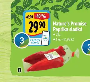 Albert Nature's promise paprika sladká • 2 ks nabídka