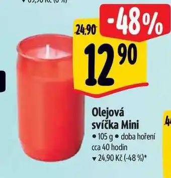 Albert Olejová svíčka mini • 105 g nabídka