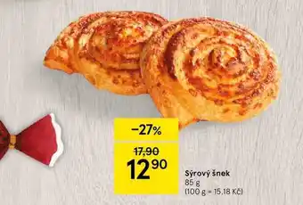 Tesco Sýrový šnek nabídka