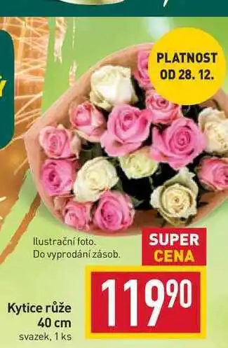 Billa Kytice růže 40 cm svazek, 1 ks nabídka