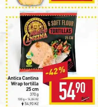 Billa Antica cantina wrap tortilla 25 cm 370 g nabídka