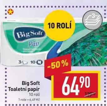 Billa Big soft toaletní papír 10 rolí nabídka