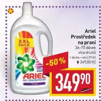 Billa Ariel prostředek na praní 36-70 dávek nabídka