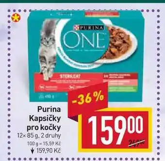 Billa Purina kapsičky pro kočky 12x 85 g nabídka