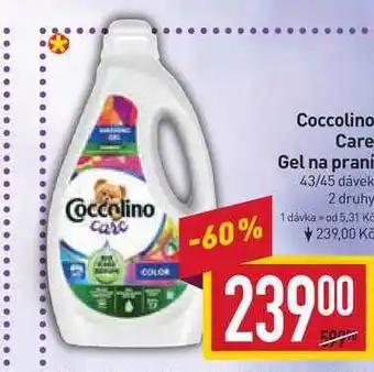Billa Coccolino care gel na praní 43/45 dávek nabídka