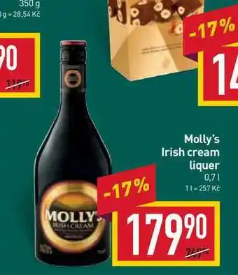 Billa Molly's irish cream liquer 0,7l nabídka
