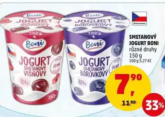 Penny Market Smetanový jogurt boni různé druhy, 150 g nabídka