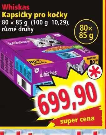 Norma Whiskas Kapsičky pro kočky nabídka