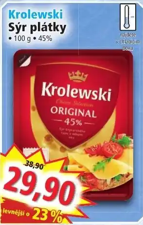 Norma Krolewski Sýr plátky nabídka