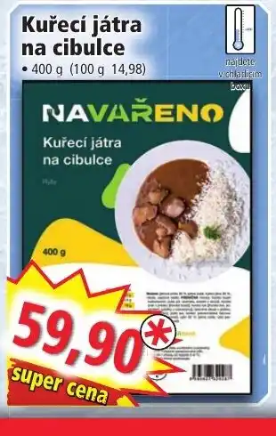 Norma Kuřecí játra na cibulce nabídka