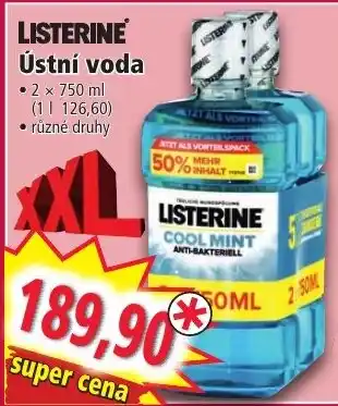 Norma LISTERINE Ústní voda nabídka