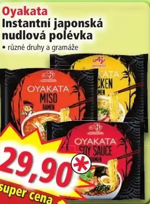 Norma Oyakata Instantní japonská nudlová polévka nabídka