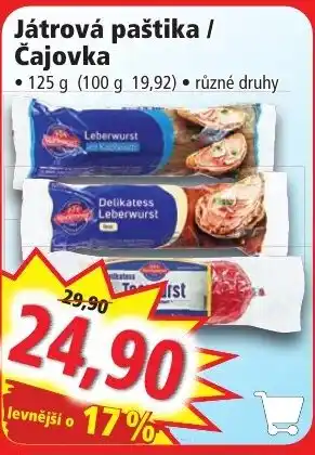Norma Játrová paštika / Čajovka nabídka