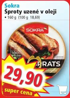 Norma Sokra Šproty uzené v oleji nabídka