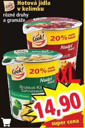 Norma Hotová jídla v kelímku nabídka