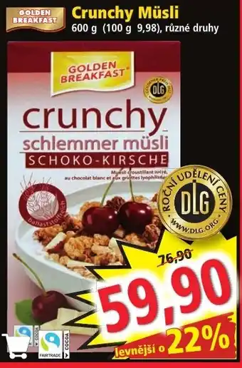 Norma Crunchy Müsli nabídka