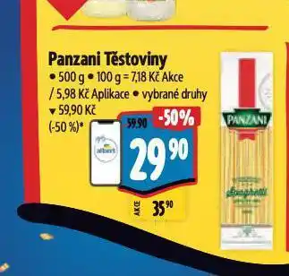 Albert Panzani těstoviny nabídka