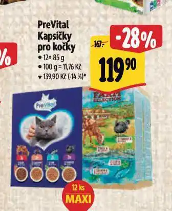 Albert Prevital kapsičky pro kočky nabídka