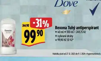 Albert Rexona antiperspirant nabídka