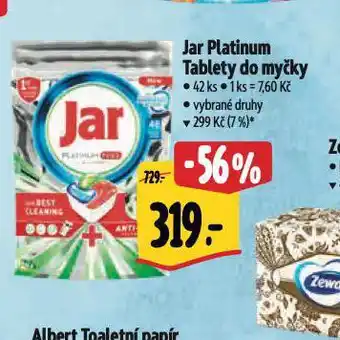 Albert Jar tablety do myčky nabídka
