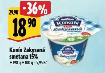 Albert Kunín zakysaná smetana nabídka