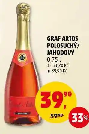 Penny Market Graf artos polosuchý/ jahodový, 0,75 l nabídka
